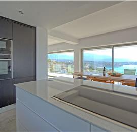 5 bedroom luxury villa with infinity pool, sea views and tennis court near Chania, sleeps 10